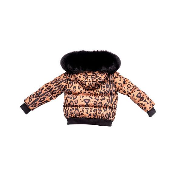 Pamplemousse GirlsBomber Jacket, Brown